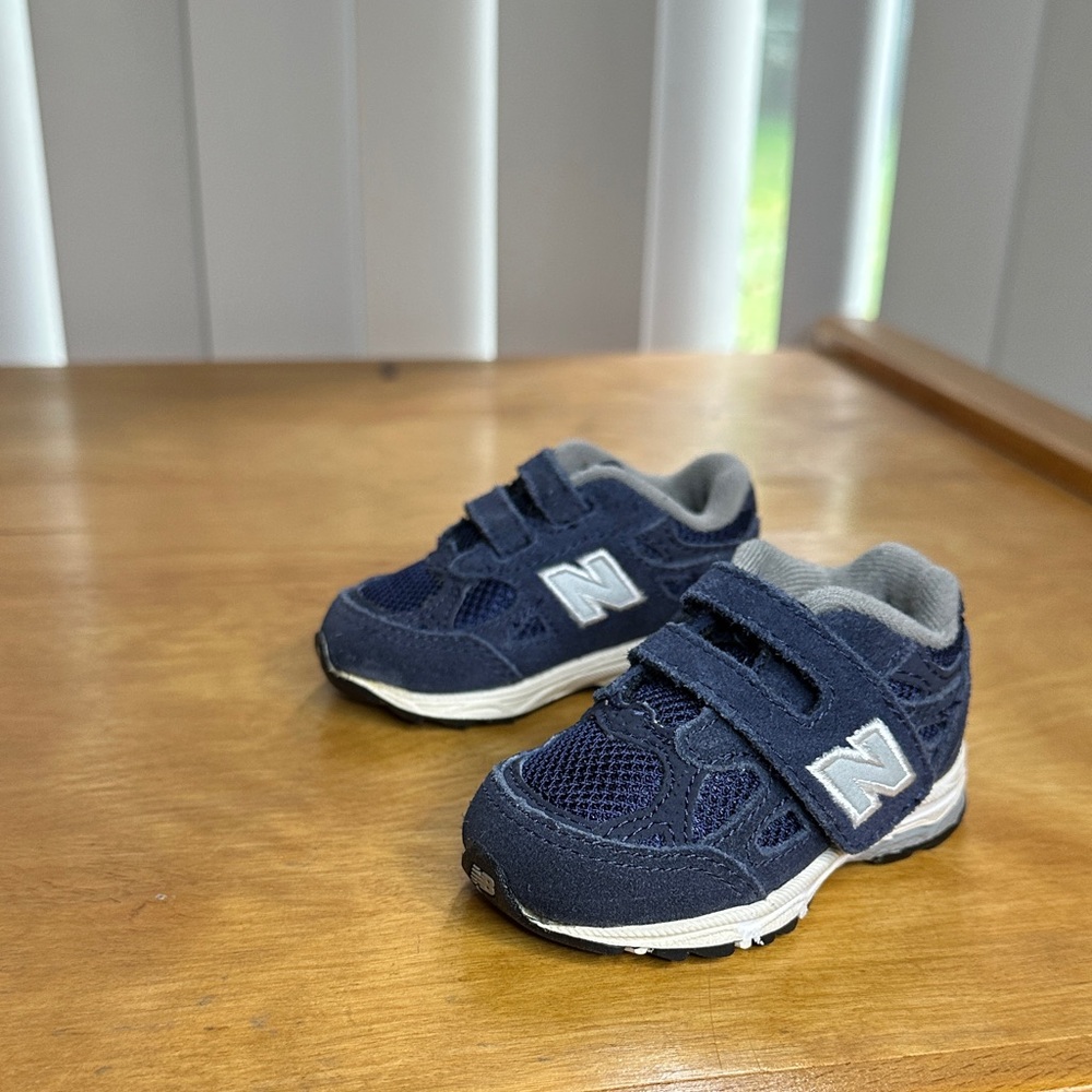 New Balance 990 Baby Sneakers - Navy and Gray